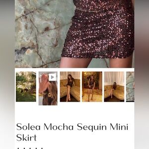 Solea Mocba Sequin Mini Skirt